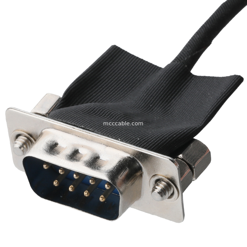 DB9 Male to 20-Pin 1.0mm Pitch Wire Harness - UL1571 28AWG Custom Assembly