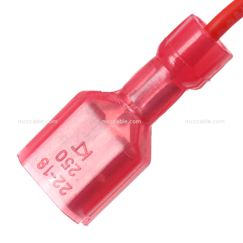 تسخير أسلاك طاقة 4Pin Nano-Fit إلى طرف شفرة أنثى 6.3 مم مع قلب فيريت