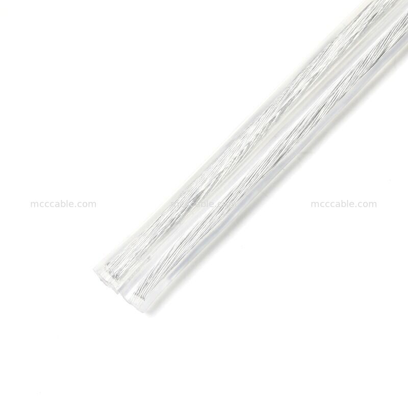 تجميع سلك الطاقة ذو الطرفين الشفاف المقطب حسب الطلب مع كابل 18AWG SPT-2