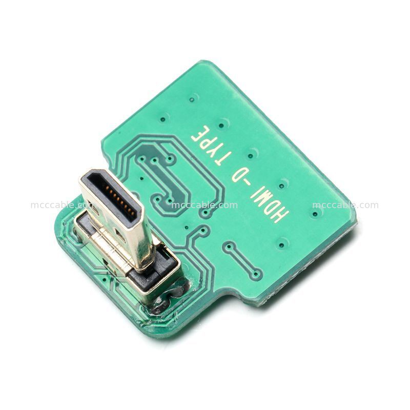 تجميع كابل ميكرو HDMI مخصص إلى كابل ميكرو HDMI ميكرو كوكسي لأنظمة العرض المدمجة