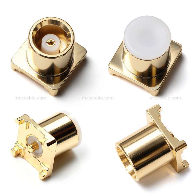 ربط اختبار الـ RF المزود بالذهب المخصص لـ PCB Mount لنظم الاتصالات اللاسلكية