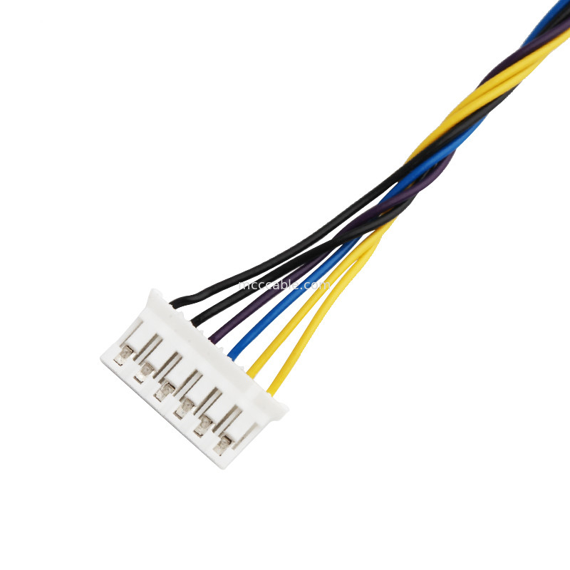 9 Pin Wire Harness Assembly Df14-9s-1.25c إلى Jst 6 Pin Phr-6 26awg