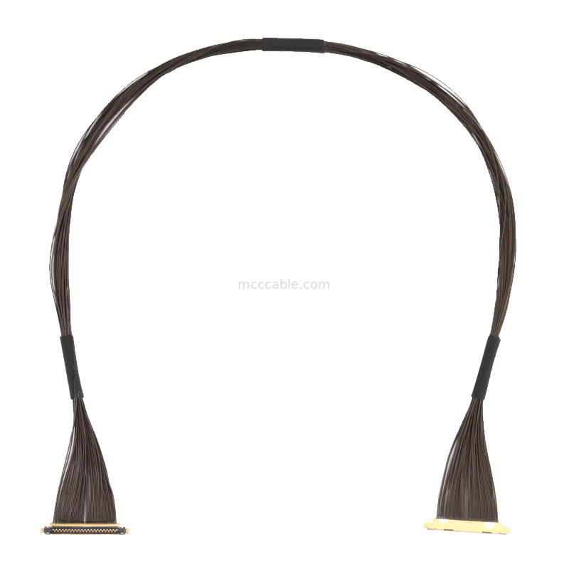 40P UL11130 46AWG مجموعة الكابلات المتكافئة الدقيقة 20531-040t-02 IDC تشكيل OEM / ODM