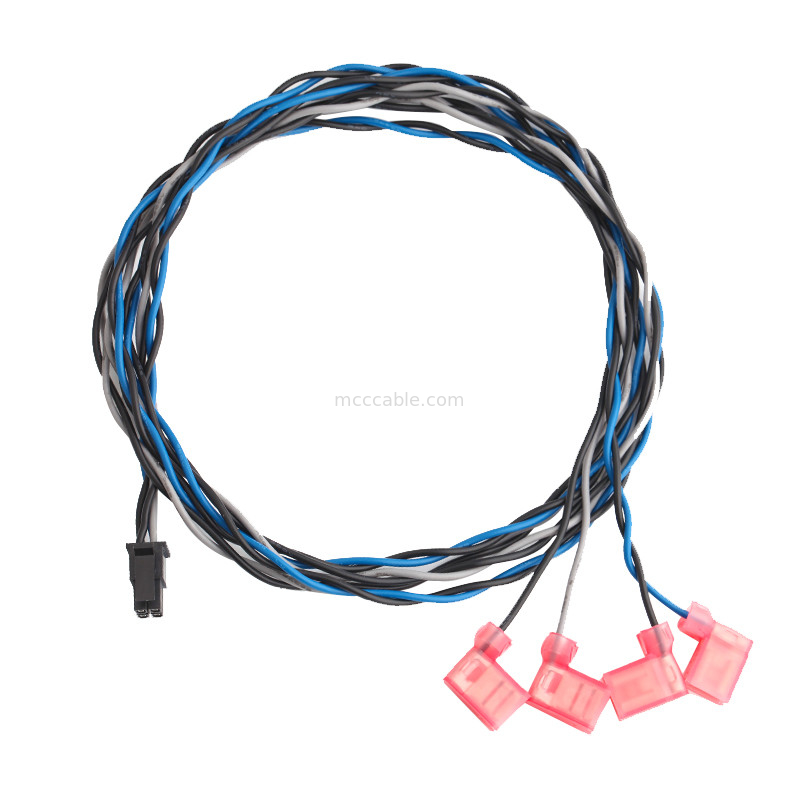 TE 2-520129-2 إلى Molex 0430250408 Micro Fit 3.0 Receptacle Dual Row Wire Cable Assembly