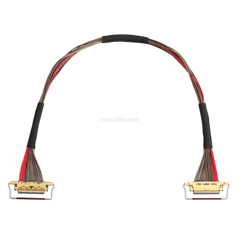 UL EDP LVDS كابل محوري 0.4mm Pitch 20633-220T-01S 20 Pin الطول المخصص