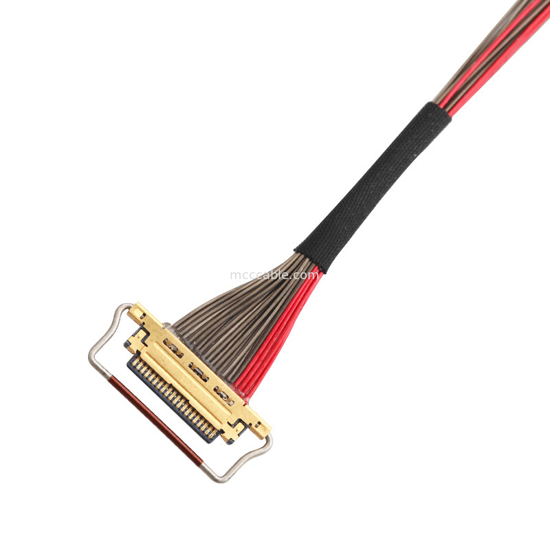 UL EDP LVDS كابل محوري 0.4mm Pitch 20633-220T-01S 20 Pin الطول المخصص
