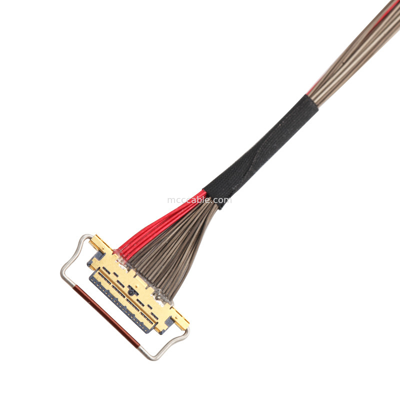 UL EDP LVDS كابل محوري 0.4mm Pitch 20633-220T-01S 20 Pin الطول المخصص