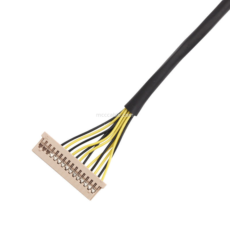 كابل تسخير الأسلاك بطول 100 مم Wl 1025h-15p إلى Wl 1253h-15p Lvds Cable Assembly